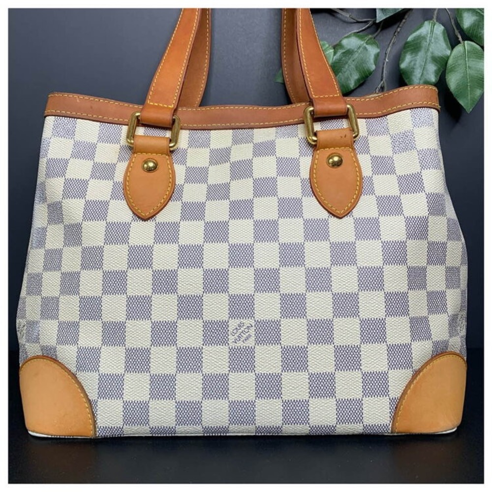 LOUIS VUITTON • DAMIER AZUR HAMPSTEAD PM BAG - Picture 8 of 13